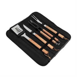 BBQ Utensil Set | Barbecue Tool Kit | Stainless Steel Grill Accessories | Deglon CR051