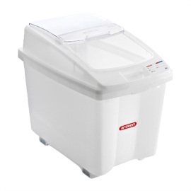 Mobile Ingredient Bin | Transparent Storage Container | 80L Capacity | Araven CR976