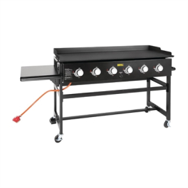 Commercial Gas Barbecue Griddle | 6 Burner LPG Grill | Outdoor Cooking Station | Buffalo CY265