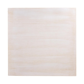 Pre-drilled Square Table Top | Vintage White Table Surface | 700mm | Bolero CY951