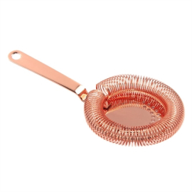 Commercial Throwing Strainer | Cocktail Strainer | Copper Plated | Beaumont Mezclar 3362