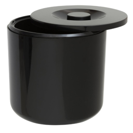 Commercial Insulated Ice Bucket | Round Ice Bucket | Black Finish | Beaumont CZ455