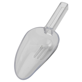 Commercial Ice Scoop | Clear Plastic Ice Drainer | 7oz Capacity | Beaumont 3644C