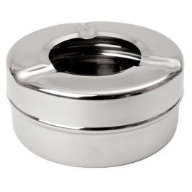 Commercial Windproof Ashtray | Stainless Steel Ashtray | 88mm Diameter | Beaumont 3706