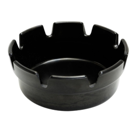 Commercial Ashtray | Black Bakelite Crown Style | 101mm | Pack of 10 | Beaumont 3709P