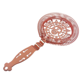 Commercial Cocktail Strainer | Copper Plated Skull Throwing Strainer | Bar Tool | Beaumont 3977