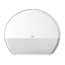 Jumbo Toilet Roll Dispenser | Commercial Bathroom Dispenser | White Plastic | Tork DB464
