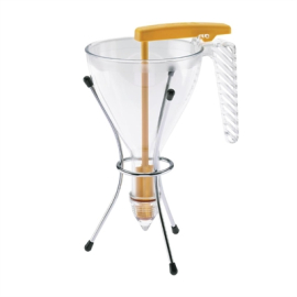 Commercial Piston Funnel with Stand | Batter Dispenser | 0.75L Capacity | Matfer DB551