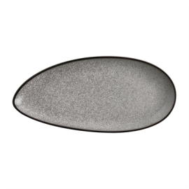 Mineral Leaf Plate | Porcelain Serving Dish | 255mm | Olympia DF180