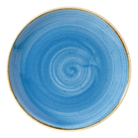 Round Coupe Plate | Stonecast Dinnerware | 165mm Cornflower Blue | Churchill DF767