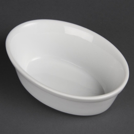 Oval Pie Bowl | Whiteware Pie Dish | 161mm | Olympia DK807