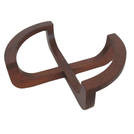 Wooden Trivets | Heat Resistant Serving Coasters | 92mm Diameter | Churchill Art de Cuisine DK997