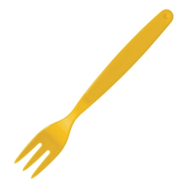 Polycarbonate Fork | Catering Cutlery | Yellow | Kristallon DL119