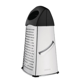 Heavy Duty Box Grater | Commercial Cheese Grater | 4-Sided Stainless Steel | Vogue DM020