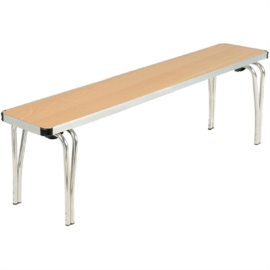 Contour Stacking Bench | Wooden School Bench | 4ft Beech Finish | Gopak DM606