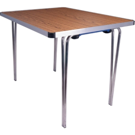 Folding Table | Contour Folding Table | 3ft Teak Finish | Gopak DM695