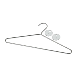 Chrome Plated Steel Hangers | Clothes Hangers with Tags | Retail Garment Display | DP918