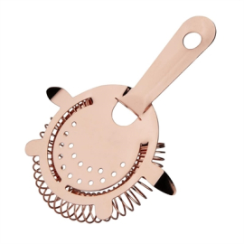 Hawthorne Cocktail Strainer | 4 Prong Bar Strainer | Copper Finish | Olympia DR600