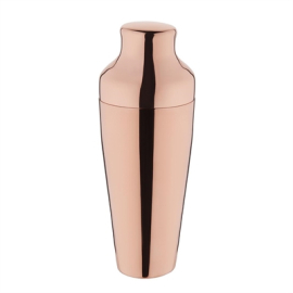 French Cocktail Shaker | Copper Drinks Mixer | Professional Bartending Tool | Olympia DR608