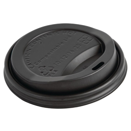 Compostable Hot Cup Lids | Eco-Friendly Coffee Cup Lids | 340ml / 12oz | Fiesta Green DS053