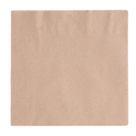 Compostable Lunch Napkins | Unbleached Napkins | 330mm | Vegware DW621