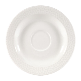 White Saucer | Porcelain Dishes | 128mm | Pack of 12 | Churchill Isla DY842