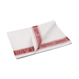 Glass Cloth | Microfibre Cleaning Cloth | Red Kitchen Towel | Vogue E910