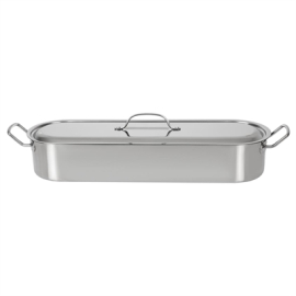 Commercial Fish Kettle | Stainless Steel Fish Poacher | 620mm Professional | Vogue E923