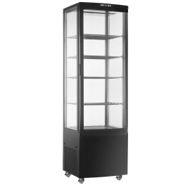King Black Series Chilled Display with Curved Glass Door EDP289