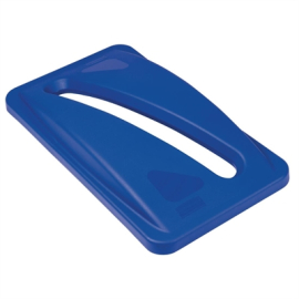Paper Recycling Lid | Blue Waste Management Lid | Commercial Bin Accessory | Rubbermaid F638