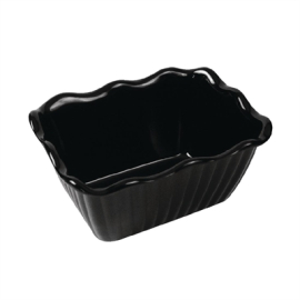 Salad Crock | Small Black SAN Food Container | Countertop Display Bowl | Dalebrook F678