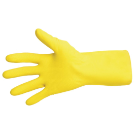 MAPA Vital 124 Liquid-Proof Light-Duty Janitorial Gloves Yellow Large FA292-L