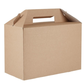 Recyclable Kraft Gable Boxes | Large Food Packaging | Eco-Friendly Takeaway Boxes | Colpac FA362