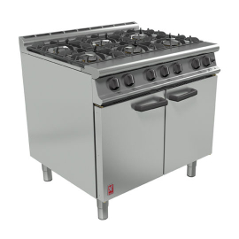 Commercial 6 Burner Oven Range | Natural Gas Cooker | Heavy Duty Catering Stove | Falcon Dominator Plus G3101