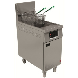 Commercial Natural Gas Fryer | 18 Litre Deep Fat Fryer | Electric Filtration System | Falcon G401F