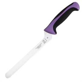 Offset Serrated Bread Knife | Allergen Safety Purple Knife | 20cm Blade | Mercer Culinary FB504