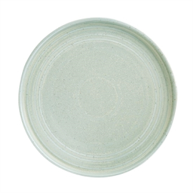 Cavolo Flat Round Plate | Spring Green Ceramic Dinnerware | 270mm | Pack of 4 | Olympia FB564