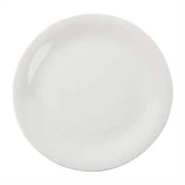 Embossed Coupe Plate | Royal Bone China Plate | 290mm Diameter | 6 Pack | Royal Bone Ascot FB641