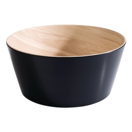 Wooden Bowl | Black Wood Bowl | 125mm 250ml Capacity | APS FB821