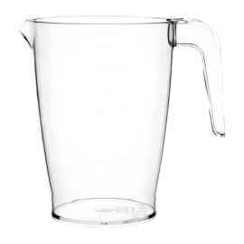 Polycarbonate Stacking Jug | 1L Drinks Server | Clear Shatterproof Design | Kristallon FB890