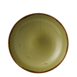 Coupe Bowls | Green Ceramic Bowls | Harvest Evolve Collection | 182mm | Pack of 12 | Dudson FC045