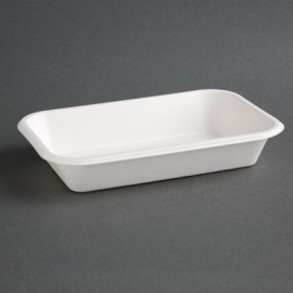 Compostable Bagasse Food Trays | Eco-Friendly Takeaway Containers | 24oz Capacity | Fiesta Green FC531