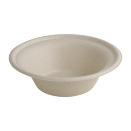 Compostable Bagasse Round Bowls | Eco-Friendly Disposable Bowls | 11oz Capacity | Fiesta Green FC543