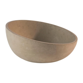 Concrete Sloping Bowl | Modern Serving Bowl | 220mm Diameter 1100ml Capacity | APS Element FD042