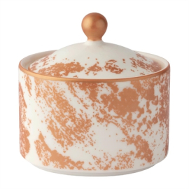 Copper Sugar Pot | Crushed Velvet Finish | Charnwood Collection | Royal Crown Derby FE103