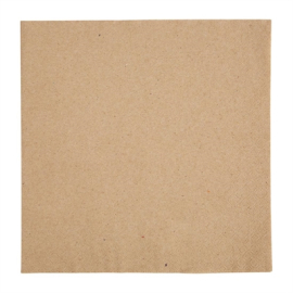 Recycled Kraft Dinner Napkins | Eco-Friendly Napkins | 400mm | Fiesta FE242