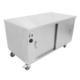 Commercial Hot Cupboard | Heated Storage Cupboard | Mobile with Pass-Through Rollers | Parry RUHC12