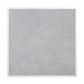 Commercial Outdoor Table Top | Light Grey Stone Effect | Tempered Glass | White Trim | 700mm | Bolero FU514