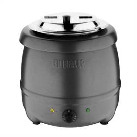 Commercial Soup Kettle | Electric Food Warmer | 10L Capacity | Graphite Grey | Buffalo G107