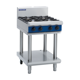 Commercial Gas Cooktop | 4 Open Burners | Natural Gas | 600mm | Blue Seal Evolution G514D-LS/N
